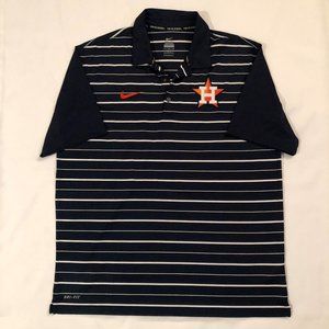 Houston Astros Men`s Large Golf Polo Nike Shirt